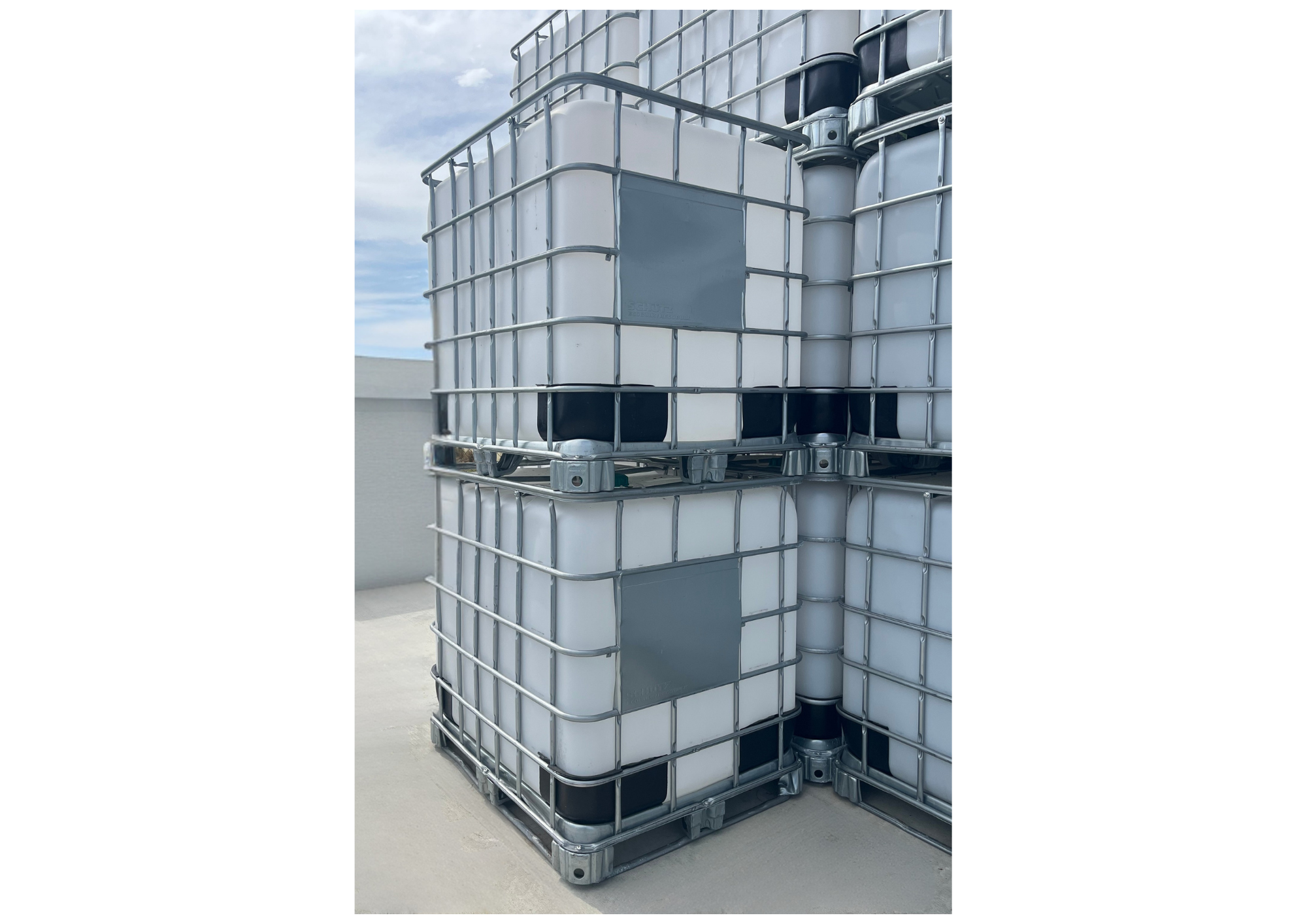 IBC Container Empty Food-Grade with Steel Frame - 1000L Capacity